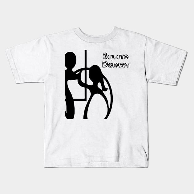 SQ Dancer BLK Kids T-Shirt by DWHT71